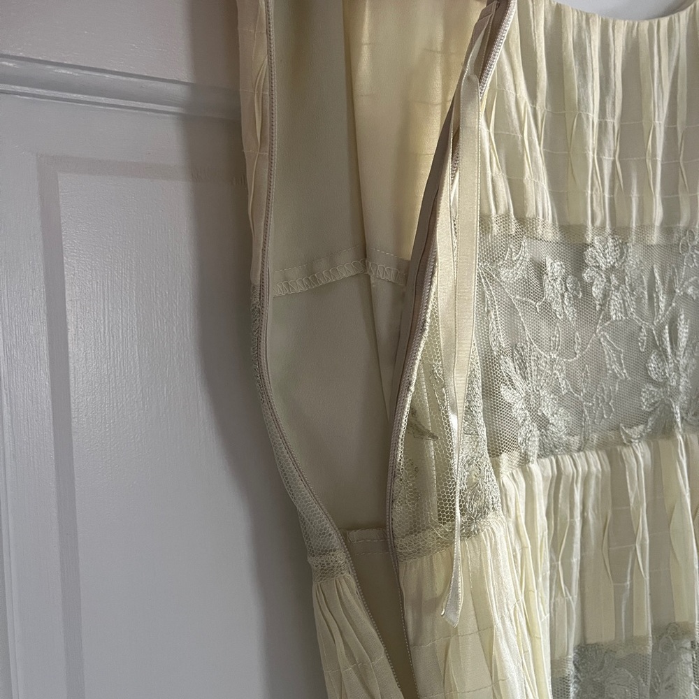 Ann Taylor Yellow Tiered Ruffled Midi Dress - Picture 6 of 6
